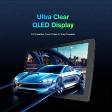 Haudio Haudio 7 Inch Double Din Universal  Car Stereo With CarPlay And Android Auto, Capacitive Touch Screen Radio With Mirror Link/WIFI Connective/1280P/EQ Audio/GPS/Bluetooth And Backup Camera