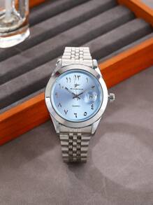 RICECGO RICECGO Watch 1 Steel Band Quartz Calendar Light Luxury Niche Disc Business Men Suitable For Giving Gifts Daily Wear