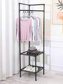 1pc Space Saving, Multi-Functional, 25mm Thicker Pipe, Wall Corner Coat Rack, Freestanding Coat Rack, More Stable & Load-Bearing, Movable, Fashionable, Easy To Assemble & Disassemble, Portable, Suitable For Living Room, Bedroom, Entryway, Office, Holiday Gift, Children's Gift - Multicolor - View 11