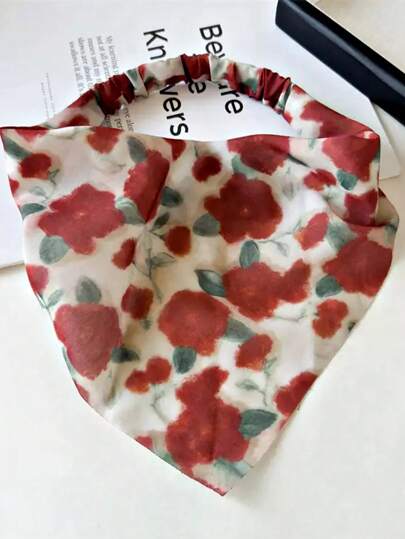 1 件/3 件 Ditsy Floral 复古弹性头带