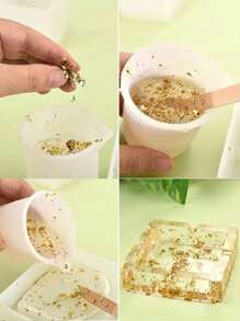 1 Pack Glow-In-The-Dark Golden & Silvery Foil Flakes For Nail Art, Resin Crafts, And Candle Making - Fragrance-Free, 0.07oz Pack