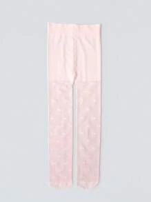 4pcs Kids Printed Sheer Tights/Pantyhose, Thin Style, Spring/Summer