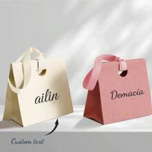 1 pièce Sac cadeau personnalisé, sac cadeau de qualité supérieure multicolore, texte personnalisable, cadeau pour amis, famille, partenaire, anniversaire, fête des pères, fête des mères