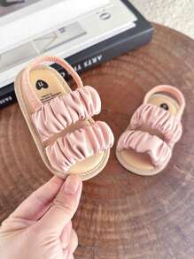 Infant Girls Sandals Summer Shoes Outdoor First Walker Toddler Girls Shoes For Summer - Pink - View 4