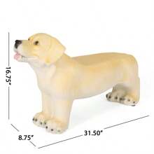MGO DOG BENCH Outdoor Bench Light Brown No Assembly Required