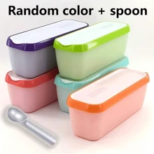 Rectangular Ice Cream Box, Ice Cream Storage Container With Lid And Spoon, 1.5 Quart Reusable Ice Cream Container, Homemade Ice Cream Bucket, Freezer Container, Red / Orange / Purple / Mint Green / Green Available In Various Colors, Stackable Design, Double-Layer Insulation, Insulation, Dishwasher-Friendly - Multicolor - View 16