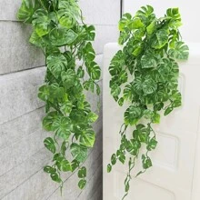 1pc Fake Hanging Plants, Artificial Small Potted Plants For Diy Flower Wall, Scene Layout, Living Room And Bedroom Vase Flower Arrangement, Wedding, Party, Home Decoration, Desk Stuffing.Autumn And Spring Leaf Harvest ,Home Decor,Table Decor,Farmhouse Decor,Outdoors UV Resistant Fake Flowers Faux Plants For Hanging Garden Porch Window Box Outside Decoration Gifts Birthday Graduation