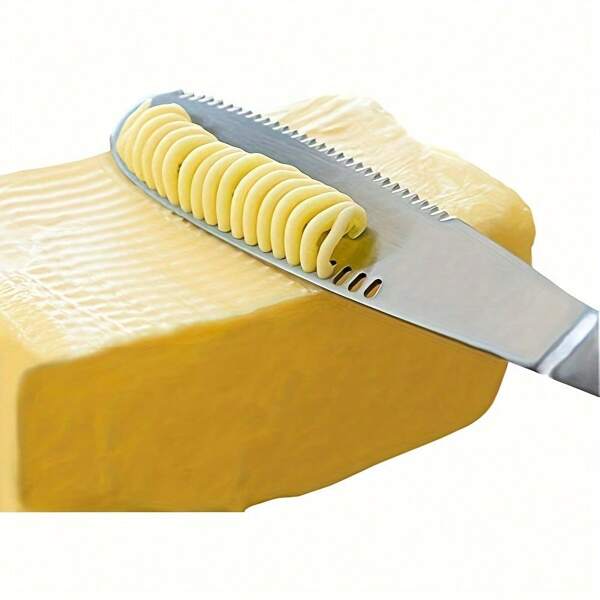 1 Stück Edelstahl Buttermesser, Herz Buttermesser, wiederverwendbarer Käsemesser, Heim Butterstreichmesser, für Käse, gekühlte Butter, Marmelade, Gebäck, Küchenutensilien