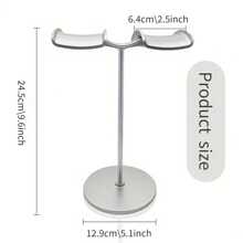Dual Headphone Stand Holder Desk Display Rack, Multi-Functional Headphones Hanger Bracket For Gaming, Internet Cafe, Computer Esports