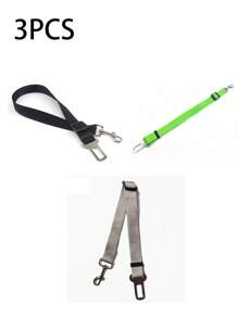 Pet Car Seat Belt Traction Clip Safety Bar Traction Retractable Leash Cat Dog Seat Belt Dog Collar Dog Accessories Car Seat Belt Nylon Seat Heavy Duty Durable Dog Car Seat Belt - Ensure Your Dog Or Cat Is Safe And Secure While Driving,Dog Seatbelt,Dog Car Seat
