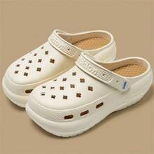 Women's Slip-On Sandals With Detachable Insoles, Closed Toe, Thick Sole, Simple, Comfortable, Non-Slip, Can Be Worn Indoor Or Outdoor, All-Match, Breathable, Beach Shoes