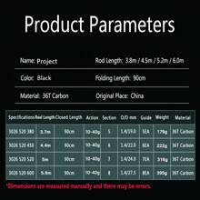 BIGBIGWORLD Project Bolo 6M Sea Fishing Rod Long-Term Investment And Long-Term Investment High Carbon Travel Ultra Light Spinning Float Fishing 10-40G Telescopic Fishing Rod Bolo