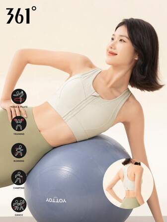 361degree V-Ausschnitt weiter Sport-BH für Frauen, nahtloser drahtloser Yoga-BH-Oberteil, Frontverschluss, geeignet für die Menstruation, kann als Oberbekleidung getragen werden, Reißverschluss mit Schnalle zur Verhinderung des Lösens, Mehrfachtragemöglichkeit, hochelastisches atmungsaktives verschleißfestes Material, X-Rücken-Design gegen Durchhängen und Stoß, geeignet für hochintensives Laufen, Yoga, Fitness, Alltagstragen