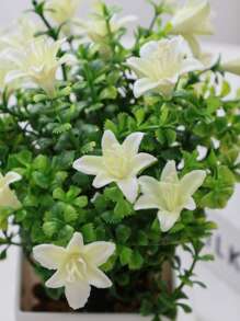 4pcs/Set Artificial Flowers, Artificial Plants, Roses, Chamomile, Lilies. Easter, Spring Festival, Gift. Home Decorations, Garden Decorations, School Dormitory Office Decorations, Suitable For Party, Event, Festival, Birthday Party Decorations, Suitable For Hotel, Restaurant, Living Room, Bedroom, Wedding, Banquet, Kitchen Decorations Gifts Graduation