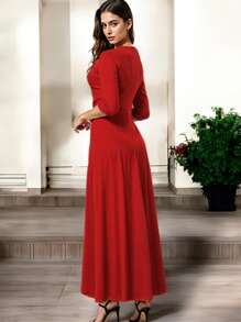 Long 3/4 Sleeve Dress