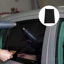 CAR WINDOW TINT FILM KIT TINTING SUPER DARK BLACK LIMO 5% 75CM X 6M - Black - View 6