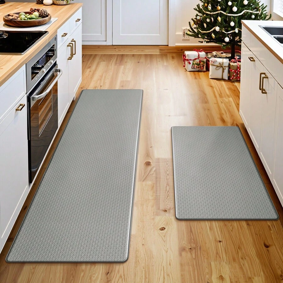 Kitchen Rugs Anti Fatigue Mats For Floor Cushioned Runner Rug Non Skid Comfort Foam Standing Mat For Office, Sink - WNT-灰 - 查看 1