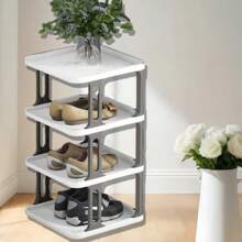 1pc Convenient Storage Shoe Rack Pp Material Multi-Layer Folding Shoe Rack