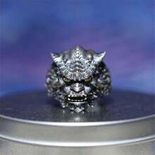 World Game Style Punk Rock Dragon Skull Ring, Cool And Personalized Fashion Accessory - Multicolor - View 19