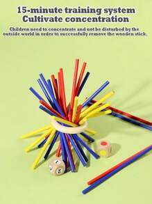 Children's Early Education Draw And Match Wooden Sticks And Sticks Balance Building Blocks Enlightenment Education Interactive Game Stick Educational Toys, Wooden Stick Board Games, Exercise Hand-Eye Coordination, Hands-On Ability, Brain Power