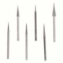 6pcs 1-4mm Rhinestone Grinding Head Needle Bits Burrs Engraving Carving Tool 2.35mm - As Shown - View 8