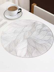 2/6 pezzi Tovagliette rotonde con motivo floreale a rose dorate, da 15 pollici, in materiale PVC, con stampa dorata, impermeabili, lavabili, facili da pulire, antiscivolo, resistenti al calore, adatte per decorazione della stanza, tavolo da pranzo, decorazione della casa, decorazione per feste, vacanze, festa, compleanni, matrimoni, regali, cene, all'aperto, picnic.