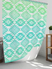 1pc/4pcs Bohemian Multifunctional Bathroom Decor Set: Waterproof Shower Curtain With 12 Hooks, Non-Slip Bath Mat, U-Shaped Floor Mat And Round Toilet Seat Cover, Applicable For Full Bathroom Scenarios