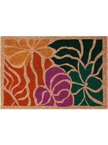 Boho Doormat, Floral Design, Welcome Mat For Front Porch, Boho Floral Doormat, Bohemian Home Decor, Housewarming Gift 24X16in