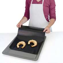 1/3pcs Non-Stick Heat Resistant PTFE Baking Sheet Oven Liner, Free To Cut Air Fryer Liner, Reusable Parchment Paper For Multiple Use, Easy To Clean Baking Cooking Sheet