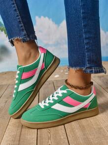 Nuevas zapatillas planas informales de otoño unisex, zapatos deportivos de lona de moda para exteriores
