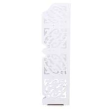 4-Tier Corner Shelf Bathroom Shelf Vertical Shelf - White - View 3