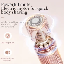Electric Razors Shaver ,Bikini Trimmer For Women,Portable Multifunctional Shaver Rechargeable Electric Hair Removal Trimmer For Men And Women - Dual Head Shaver With USB Charging, Safe And Painless Wet And Dry Use For Painless Trimming Of Pubic Hair, Face, Underarms And Legs, IPX7 Waterproof,Best Gift For Woman, Gift Shaving Grooming,Gift For Mother's Day