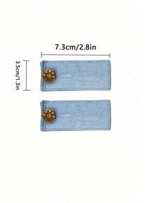 4 pièces/2 pièces Extenseur de ceinture avec élasticité, extenseur de pantalon ajustable, extenseur de ceinture de pantalon de maternité avec bouton élastique