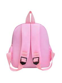 Cartoon Pony Cute Girls' Backpack, Children's Toddler Preschool Bag, Suitable For 3-5 Years Old Kids