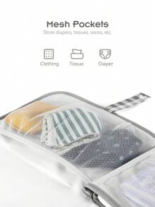 On-The-Go Diaper Changing Mat Baby Portable Diaper Changing Pad For Newborn Girl & Boy - Light Grey - View 8