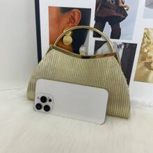 A Small Gold-Embellished Ladies' Bag, A Fashionable Princess Bag With Pleats And A Banquet Handbag