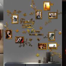 47.24 In*47.24 In Family Tree Branch Photo Frame, Puzzle Wall Sticker, Before Installation, Please Watch The Video Or Read The Instruction Manual, Do Not Estimate The Size, There Are Size Markings. Warm And Romantic Acrylic Photo Tree Home Decoration Wall Sticker: Home Is Where Life Begins, And Love Never Ends. Multiple Colors To Choose From, Easy To Stick, Removable Back Adhesive Design. Suitable For Sofa, TV, Bedroom, Foyer, New Year, Background Decoration Wall Sticker. - Multicolor - View 14