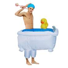 Bathtub Inflatable Costume Cosplay Thanksgiving Christmas For Woman Adult Party Festival Stage Performance Funny Costumes - White - View 4