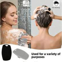 1pc Soft Silicone Exfoliating Brush Cleanser Manual Body Cleansing Scrubber Shower Gentle Massage Bath Brush For Men Home Bathroom Decor Summer Back To School For Beauty Salon Home Bathroom