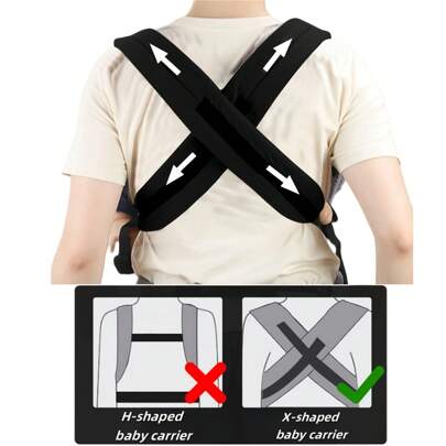 1pc Multifunctional Breathable Baby Carrier, All-Season Use, Detachable Design, Ergonomic, Convenient For Outdoor, Perfect Baby Shower Gift