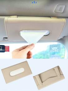 Hộp khăn giấy gắn kính chắn gió ô tô đa năng - Có thể đựng kính thời trang, khẩu trang, v.v., được làm từ da PU bền, lớp lót mềm, khóa dán, kẹp vào tựa lưng ghế, dễ dàng lấy ra mà không cản trở tầm nhìn, kèm túi đựng treo, có nhiều màu sắc để lựa chọn. - Nhiều màu - Xem 14