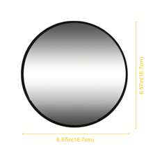 1 Pc Round Shape Crash Tested And Certified Shatterproof Baby Car Mirror, Car Seat Mirror For Rear Facing Infant With Wide Larger Crystal Clear View - Multicolor - View 14