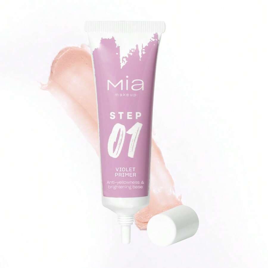 MIA MAKEUP Step 1 Violet Primer - Base viso neutralizzante anti-giallo - Viola - Visualizzare 1
