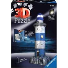 Ravensburger 12577 7 - Rompecabezas 3D, Lighthouse at Night, 216 Piezas