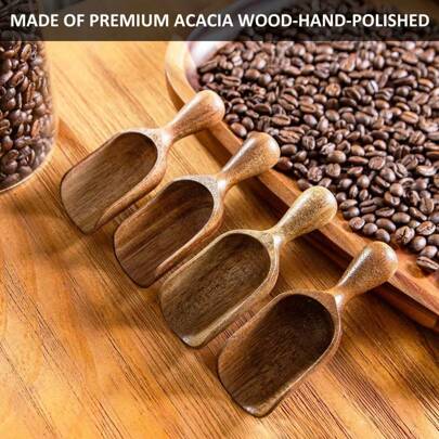 Wooden Spoon For Cans, Acacia Measuring Spoon, Canning Wooden Spoon, Bath Salt Measuring Spoon, Washing Powder Shovel, Flour Wooden Spoon, Tea Spoon, Coffee Spoon, Oat Measuring Spoon, Multi-Purpose Wooden Spoon, Gift For Wife, Gift For Mother Gift