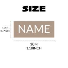 3*1.2厘米 60/100/200/300张贴纸姓名标签，姓名贴纸，姓名吊牌，任氏姓名标签，动物姓名标签，个性化姓名标签，无图案，可用于衣物和装备。防水自粘标签，适合所有人，图案印刷，节日日历 - 彩色 - 查看 2