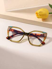 1/2/3 PCS Women's Acrylic Bohemian Casual Cat Eye Fashion Glasses For Daily Reading And Work Commuting - Multicolor - View 4