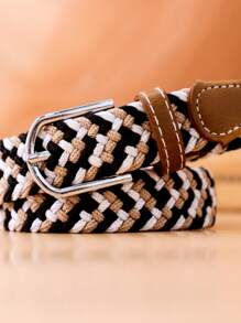 1 pièce Ceinture polyvalente décorée en tissu élastique, multicolore