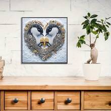 1pc Adult Beginner Diamond Painting Kit, DIY 5D Special Shaped Crystal Diamond Partial Diamond Encrusted Painting Mosaic Handmade Craft, Inspiring Your Creativity & Passion, Frameless Wall Decor Art