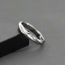 Adjustable Mobius Loop Ring, Minimalist Lightweight Luxury Fashion Unique Design Men Ring - Multicolor - View 2